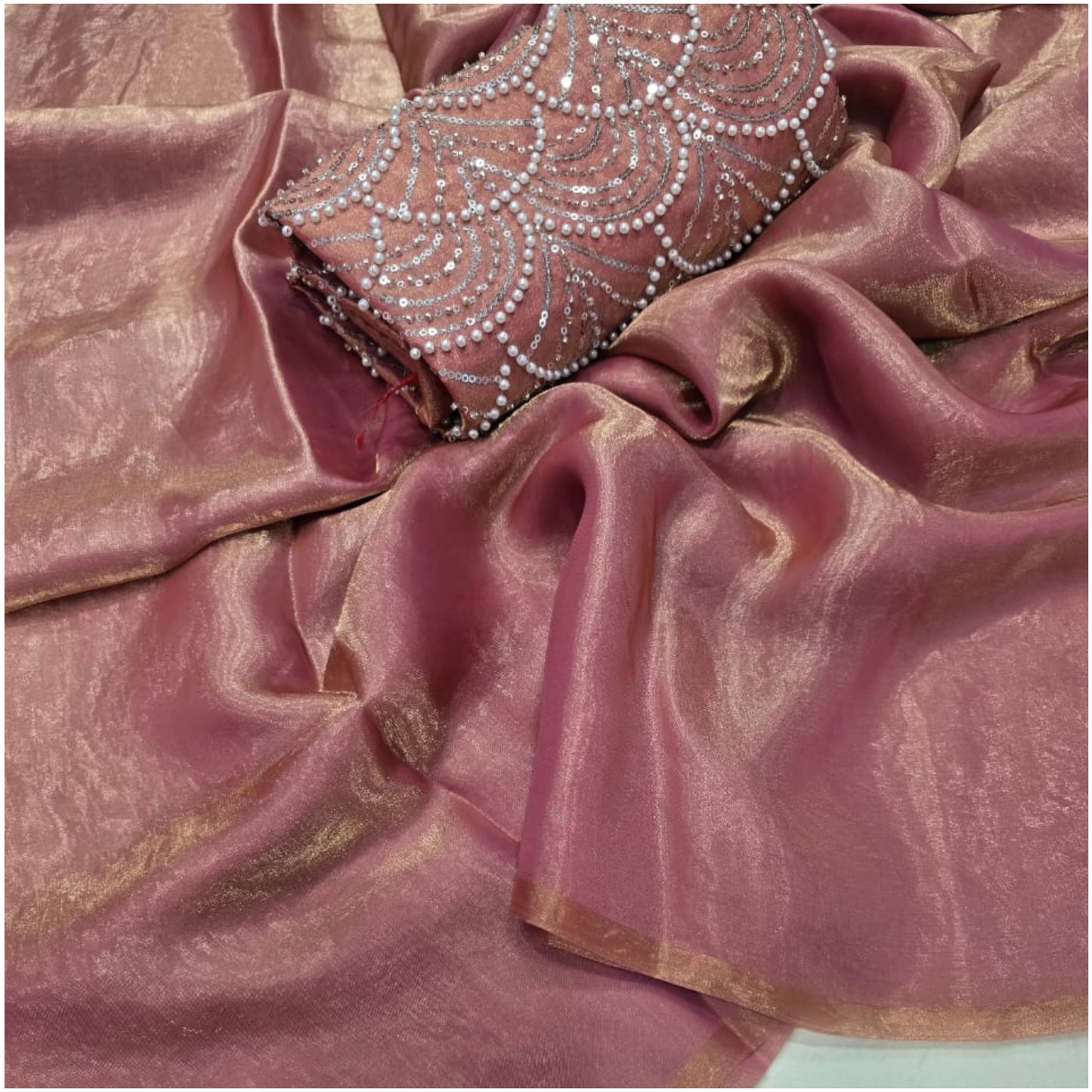 Blush Space Soft Silk Saree