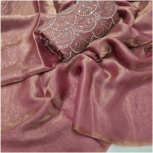 Blush Space Soft Silk Saree