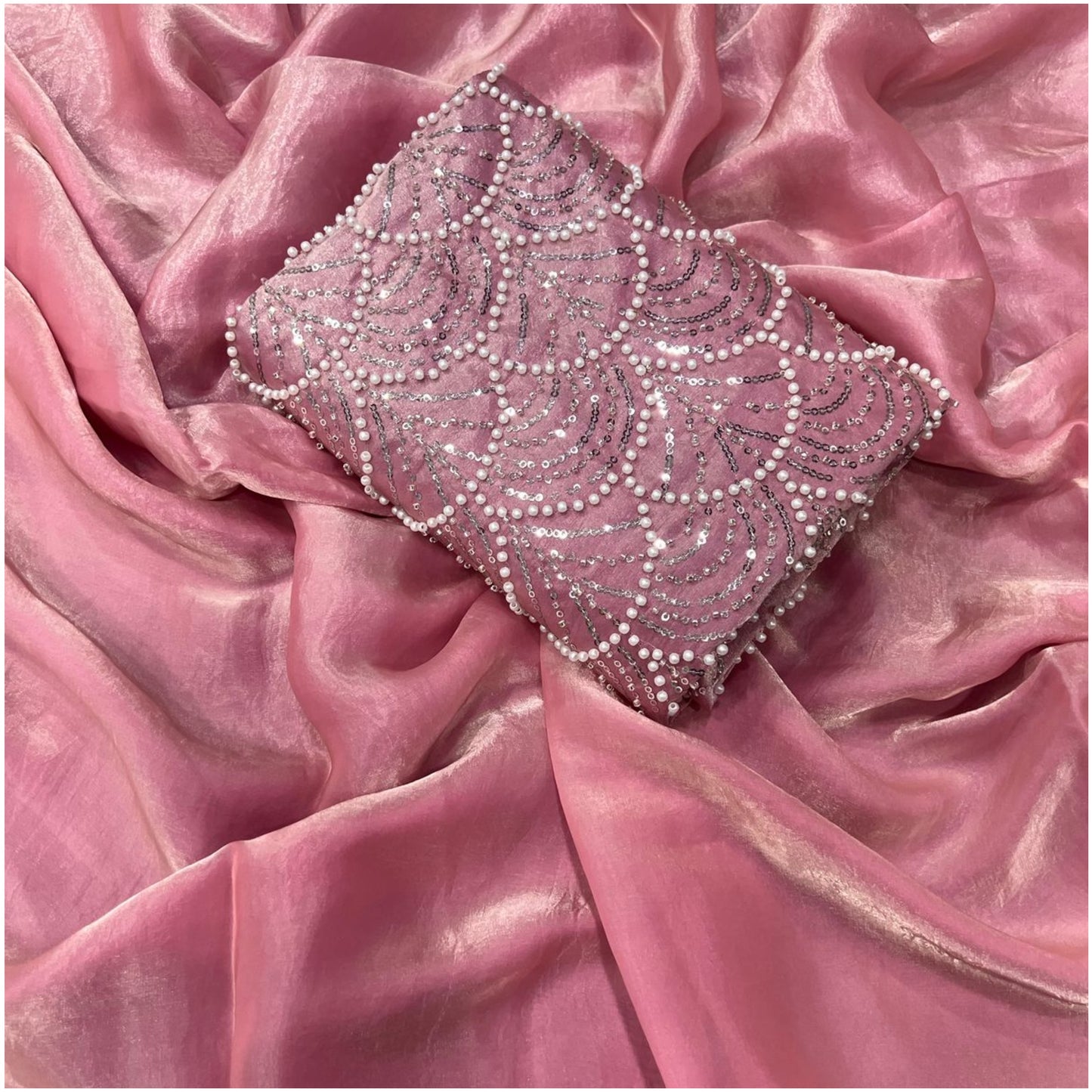 Blush Space Soft Silk Saree