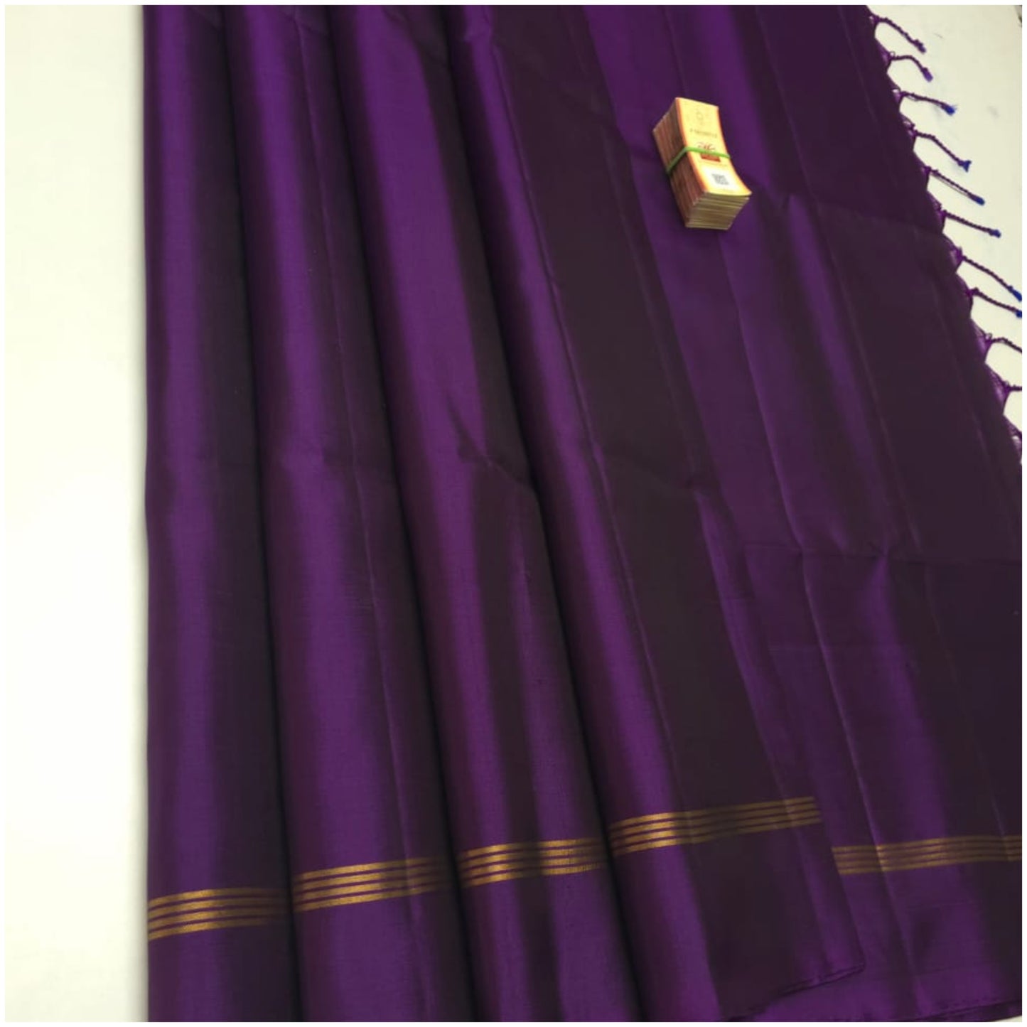 Koyna Violet Pure Handloom Soft Silk Saree