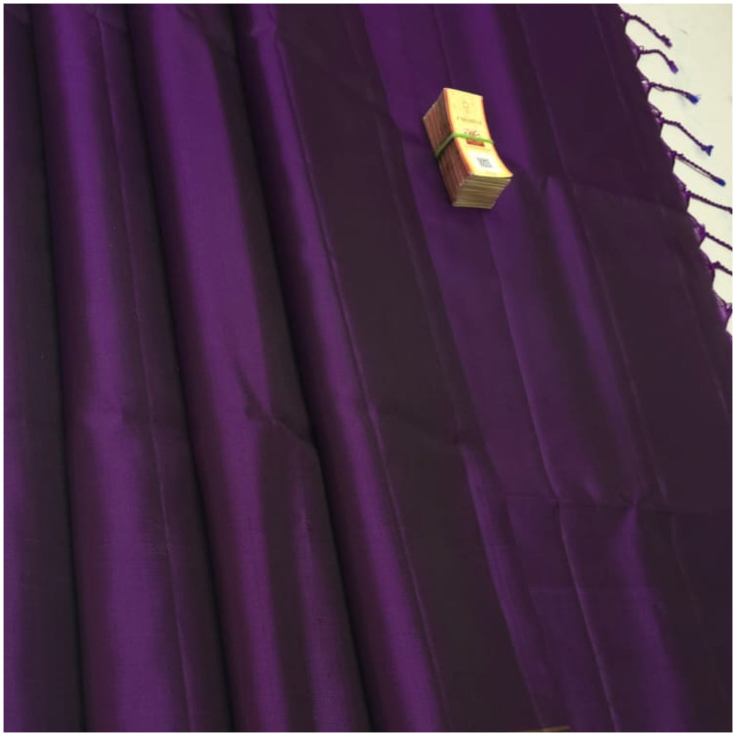 Koyna Violet Pure Handloom Soft Silk Saree