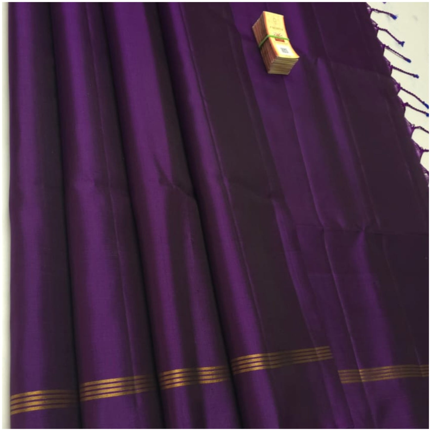 Koyna Violet Pure Handloom Soft Silk Saree