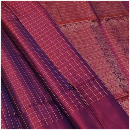 Risha Rich Magenta Pure Handloom Double Warp Soft Silk Saree