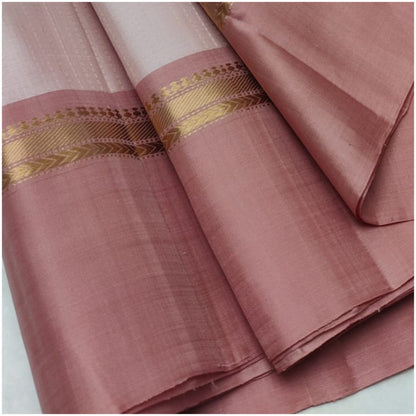 Wardha Baby Blush Pink Pure Handloom Double Warp Soft Silk Saree